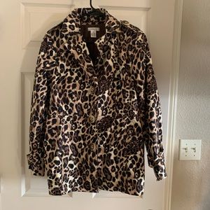 💕Harold’s New Women’s Leopard Jacket Size M!